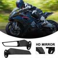 Espejo Retrovisor Ajustable Para Motocicleta Suzuki GSXR 600 750 1000 GSX1300R GSX650F GSX-R Aluminio Y Vidrio Negro - details 2