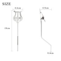 Soporte De Música Portátil Para Clarinete Trompeta Flauta Saxofón Y Otros Instrumentos De Viento Accesorio Para Principiantes Color Plata Material Metálico - details 17