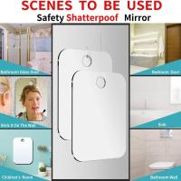 Espejo De Acrílico Antiniebla Para Ducha Y Maquillaje Para Mujeres Y Hombres Accesorios De Baño Y Viaje Espejo Sin Marco Rectangular 17x13cm - details 3