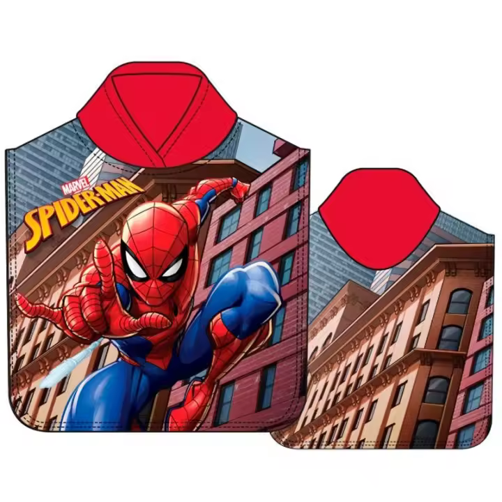 Poncho Toalla Spiderman Marvel Microfibra 50x110cm. - 1