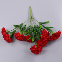 10 Cabezas De Carnaciones Artificiales En Colores Variados Decoración De Hogar Para Bodas Y Festivales Flores De Seda Bellas Y Realistas - details 7