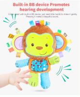 Juguete Sensorial De Peluche Para Bebés Elefante Con Campana Y Rattles Juguete De Amor Para Infantes Regalos Para Bebés - details 5