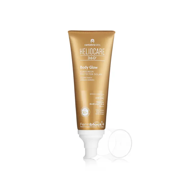 HELIOCARE 360 BODY GLOW  Protector solar con acabado dorado SPF 50+ 100ml - 1