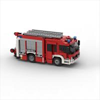 Juego De Construcción De Camión De Bomberos MOC City 1019 Piezas Torre De Rescate Lámpara Blocos De Brinquedos Para Niños Regalo Para Niño - details 3