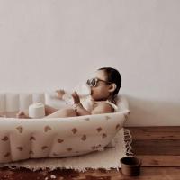 SPEIRA Baño inflable con Patrón de Diseños animados para Bebé, piscina interior plegable de PVC, 90x55x30cm, juego divertido de Agua para veranoHaga La Hora del Baño Una Brisa con Nuestra nueva bañera portátil para Bebés, plegable para recién nacidos - details 13