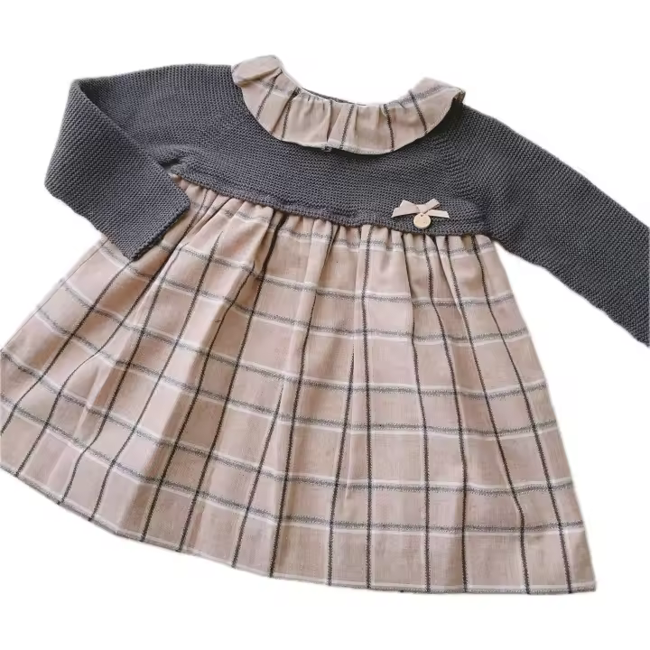 pangasa 1402300 VESTIDO CUADROS - TARTAN BABY-OBS made in spain - 1