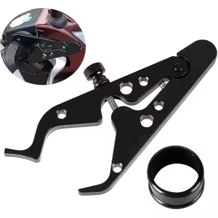 Acelerador universal para motocicleta, asistencia de bloqueo, control de crucero, manija de abrazadera con anillo de silicona - 1