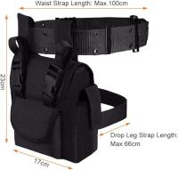 Bolsa táctica para Pierna, riñonera, cinturon de Nailon 1000D, Bolsas para piernes y cinturon para Deporti - details 2