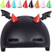 2Pcs Adornos De Cuerno De Diablos Para Casco De Motocicleta Y Coche Accesorios De Silicone Decoración Motocross Unisex - details 0