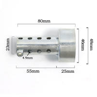 Universal Patrón De Moto Metal Muffler Silenciador De Escape Con Baffle DB Desmontable Pieza De Motor De Motocicleta - details 2
