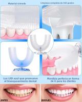 Cepillo De Dientes Eléctrico Automático Recargable En Forma De U De Silicona Suave Pantalla LED Para Uso Doméstico Impermeable - details 7