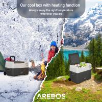 AREBOS Caja refrigerada 39L con ruedas coche nevera APP congelador caja camping - details 13