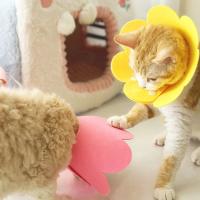 Collar Protector Para Mascotas Gatos Y Perros Cirugía Recuperación Antigolpes Y Anti-Lamido Medio De Felpa Para Curas - details 4