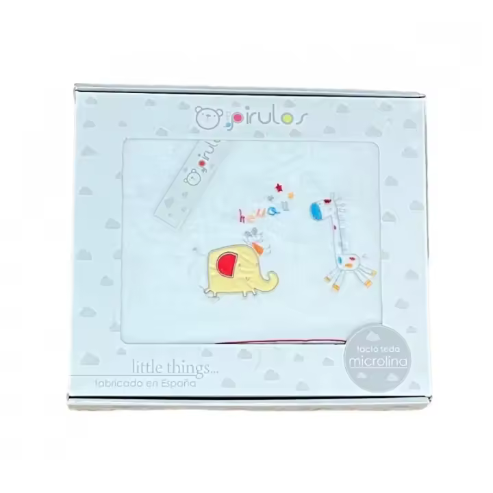 Pirulos Sabanas Cuna Invierno Microlina 60X120 Zoo Blanco gris - 1