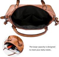 Bolso bandolera de Piel intética para Mujer with Correa de hombro desmontable, Bolso grande para Mujer - details 1