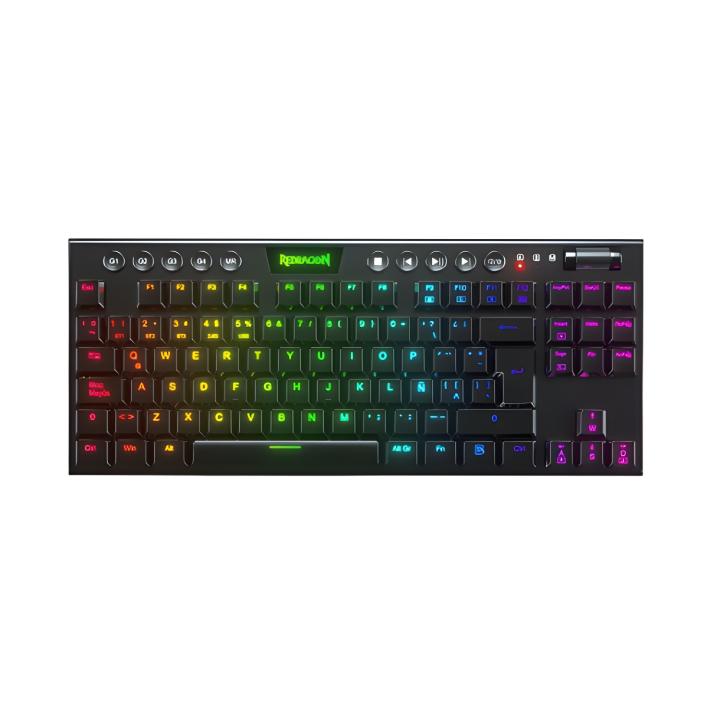 Teclado Mecánico Inalámbrico Redragon Horus K621 RGB con Interruptores Red Lineales