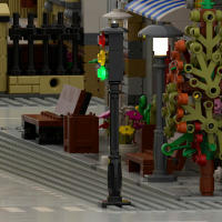 2PCS Bloques De Construcción LED Simulación De Luces De Tráfico MOC Piezas De Bloque Automáticamente Encendidas Y Apagadas Juguetes De Combinación De Bloques Pequeños Compatible Con Lego - details 3