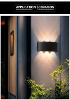 Lámpara De Pared LED Impermeable Para Iluminación Exterior 4W 6W 8W 10W AC85-265V Iluminación Interior Lámpara De Noche Para Dormitorio Decorativa - details 7