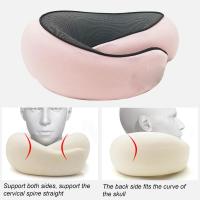 Almohada De Soporte Para El Cuello De Espuma De Memoria Con Almohadilla De Cabeza Suave Protección Para El Cuello Al Dormir Y Camping Soporte Redondo De Poliéster/Celulosa - details 9