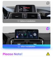 AWESAFE inalámbrico CarPlay Android Auto Radio para BMW serie 1, 2, 3, 4, F20, F21, F22, F30, F31, F32, F33, F34, F36 coche reproductor multimedia GPS 2 din autoradio volante controles RDS Bluetooth ST7708 - details 0