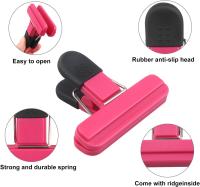 Food Bag Clips for Food Storage Set of 9 Food Clips Kitchen Storage Clip Seal Clips,Sturdy,Airtight,Reusable 3 Colours for Keeping Food Fresh - Ideal - details 1