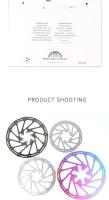 Rotas De Freno Para Bicicleta De Montaña Y Carretera Hidráulico Disco Acero Tamaño 140mm 160mm 180mm 203mm Color Plata/Arco Iris - details 9