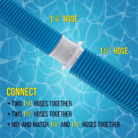 Adaptador De Conexión De Tubo Para Piscinas 1-1/4" O 1-1/2" Coupling Para Vacuums Filtro Y Bomba Accesorio De Piscina - details 6