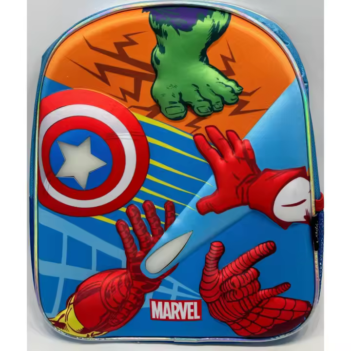 Mochila Escolar Infantil Marvel 3D para Niños – Resistente, Cómoda y Diseño Llamativo – Perfecta para Colegio y Uso Diario - 1