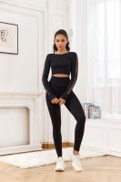Leggings De Yoga Para Mujer Con Diseño De Tie-Dye Y Elasticidad Alta Leggings De Compresión Con Agujeros Y Cierre Elástico Para Fitness Y Ejercicio - details 6