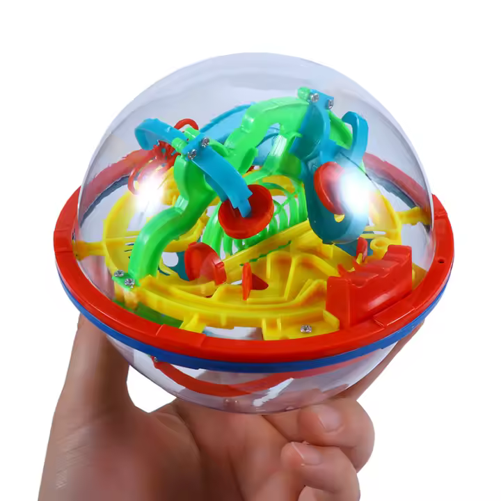 Maze Ball Mini Juego De Lógica 3D Puzzle Perplexus Labyrinto IQ Para Niños Y Adultos Con Soporte De Exhibición Juguetes Educativos - 1