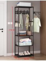 Ganchos De Metal Sólido Desmontables Y Minimalistas Para Ropa Y Sombreros Adecuados Para Sala De Estar Y Dormitorio Tres Niveles De Almacenamiento - details 4