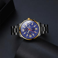 Reloj Deportivo De Moda Para Hombres Reloj De Pulsera De Acero Inoxidable Cuarzo Calendario Luminoso Cuero Casual Reloj De Mano - details 10
