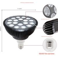 Lámpara de terapia de luz roja, dispositivo de terapia de luz infrarroja Wolezek 36W 18 Led, 660nm Rojo y 850nm infrarrojo buscar Combo bombilla Roja - details 0