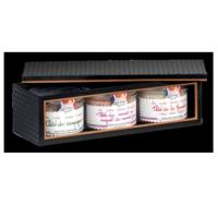 Caja para regalo gourmet en negro y cobre de la marca Gourmet Leon para productos gourmet - details 0