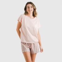 Tramas+ Pijama Mujer Verano, Pijama Corto Mujer de Camiseta Manga Fluida o Sin Mangas  y Pantalón Corto con Cintura Ajustable, Conjunto de Verano para Mujer - details 3