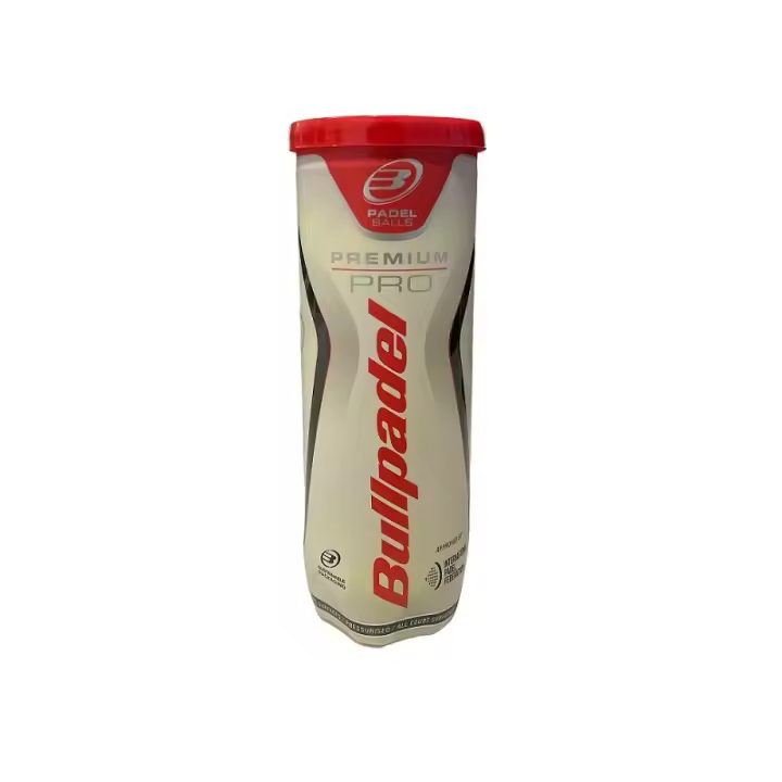 Bullpadel Premium Pro - 1 Bote de 3 Pelotas/  Bolas de Padel -alta durabilidad y resistencia-. Packaging 2024 - 1