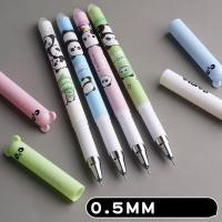 4Pcs Rotuladores De Gel 0.5mm Creativos Con Astronauta Y Animales Panda Tinta Erasable Azul/Negro Recargables Lavables Suministros De Oficina Y Escuela - details 2
