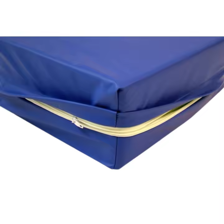 Funda de colchon cama de 90 cms impermeable, ignifuga, lavable, con cremallera y solapa, especial geriatria o residencias, medida 90x190x15 - 1