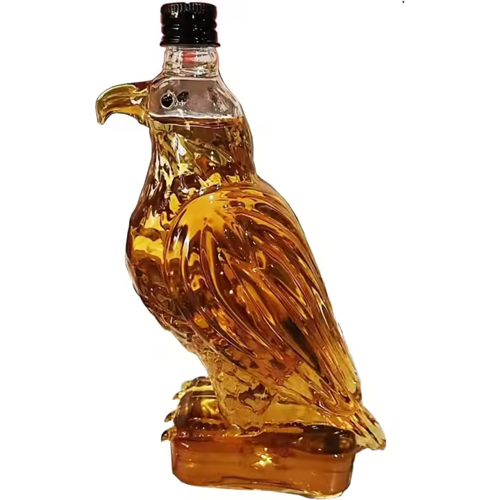 Botella de whisky Eagle, decantador de vidrio único (2025), regalo para hombres, papás y esposos, decoración de bar para amantes del whisky. - 1