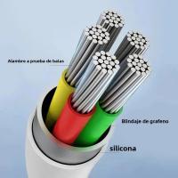 Cable De Carga Rápida Tipo C 120W 6A De Silicona Líquida Para iPhone Samsung Huawei Xiaomi Cable De Datos Tipo C Para Carga Rápida - details 4