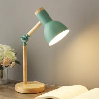 Lámpara de mesa, pequeña lámpara de mesa de madera, ajustable de madera, lámpara de noche de madera de tres colores, lámpara de mesa con protección para los ojos adecuada para dormitorios universitarios - details 5