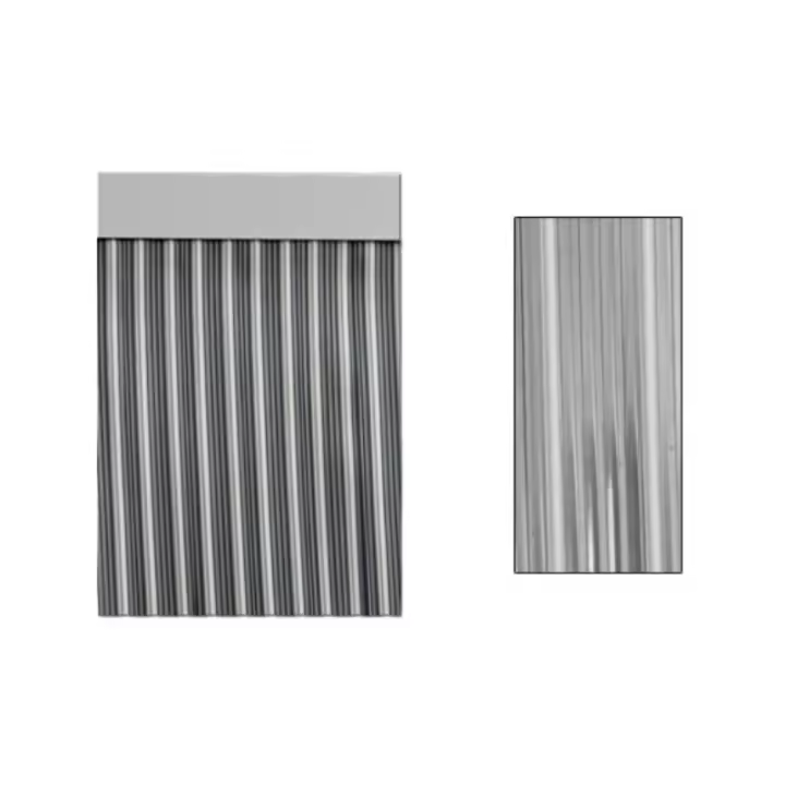 Cortina de puerta cinta ebro 90 x 210 n. 10 blanco-transp 11306d - 1