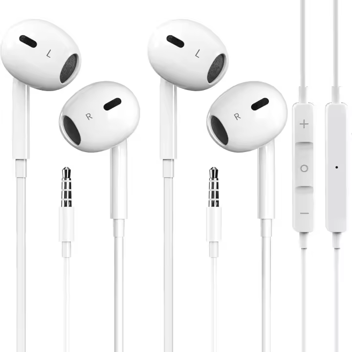 2 Packs for iPhone Earbuds Wired Headphones Earphones with 3.5mm Wired [MFi Certified] with Mic, Volume Control Support for iPhone,iPad,iPod,Computer,MP3/4,Android Most 3.5mm Audio Devices - 1