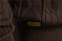 AIOPESON Cardigan De Algodón Argyle Para Hombre Estilo Casual Monosílabo De Color Sólido Moda De Invierno Chaqueta De Negocios Para Hombre - details 14