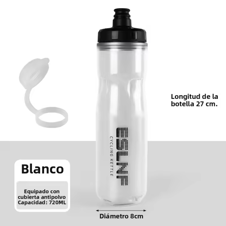 Botella De Agua Para Bicicleta ESLNF 720ml Insulada Y Desechable Para Ciclismo De Montaña Y Carretera Bebida Directa Material PP5 - 1