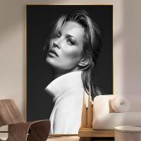 Pegatinas De Pared Kate Moss Vintage Posters Papel Adhesivo Blanco Calidad HD Decoración Moderna Retro Y Nostálgica Para Hogar Oficina Café - details 11