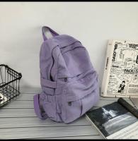 Mochila De Lona Para Mujer Gran Capacidad Estilo Vintage Para Estudiantes De Colegio Y Viajes Mochila Casual Para Damas - details 16