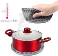 Salvamanteles de silicona de 4 piezas, albrilla antideslizante de silicona para olas, resistente al calor, para aislamiento - details 3