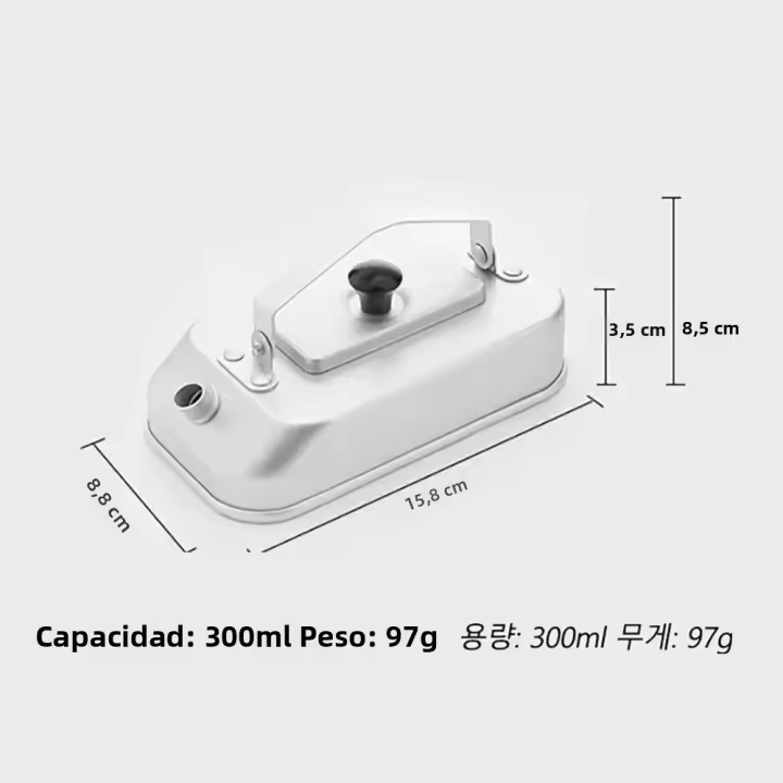 Cacerola De Agua Para Camping 300ml Juguete De Camping Utensilios De Cocina Para Exteriores Senderismo Escalada Equipamiento De Acampar Aluminio No Plegable - 1