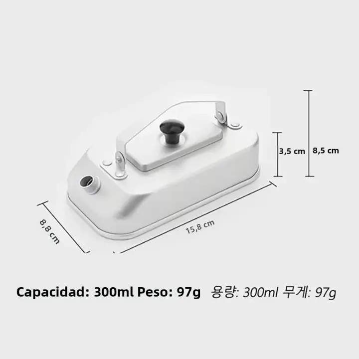 Cacerola De Agua Para Camping 300ml Juguete De Camping Utensilios De Cocina Para Exteriores Senderismo Escalada Equipamiento De Acampar Aluminio No Plegable - 1